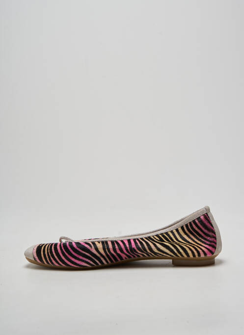 Ballerines bout carré talon plat jusqu'à 3cm rose REQINS femme