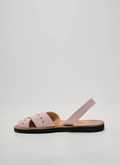 Sandales/nu pieds bout ouvert talon plat jusqu'à 3cm rose MINORQUINES femme