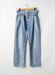 Jeans coupe droite taille haute taille haute bleu AGOLDE femme