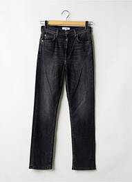 Jeans coupe droite taille haute taille haute noir RED & BLU femme