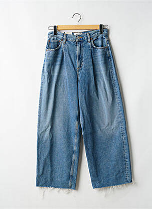 Jeans coupe large stretch taille haute bleu AGOLDE femme