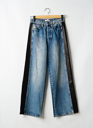 Jeans coupe large stretch taille haute bleu RAGDOLL femme