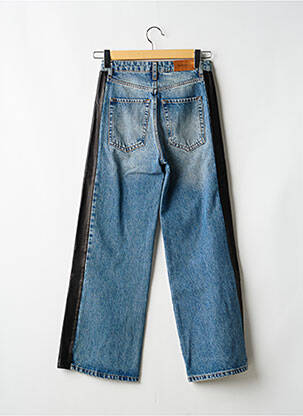 Jeans coupe large stretch taille haute bleu RAGDOLL femme