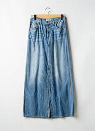 Jeans coupe large stretch taille haute bleu RE / DONE femme
