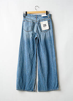 Jeans coupe large stretch taille haute bleu RE / DONE femme