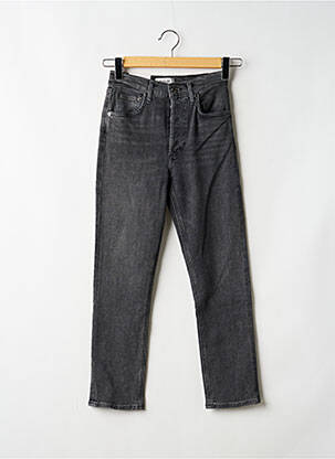 Jeans coupe slim stretch taille haute noir AGOLDE femme