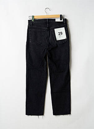 Jeans coupe droite taille haute taille haute noir RE / DONE femme
