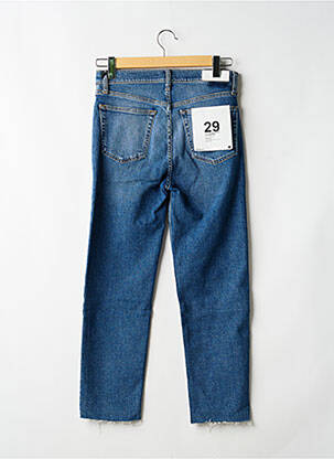 Jeans coupe droite taille haute taille haute bleu RE / DONE femme