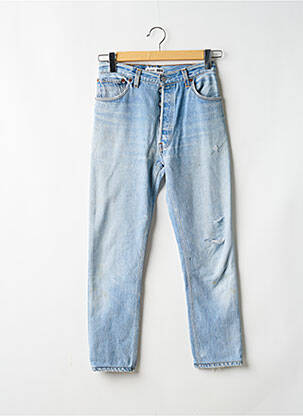 Jeans coupe slim stretch taille haute bleu RE / DONE / LEVIS femme