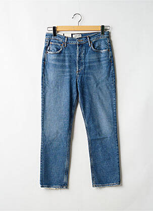 Jeans coupe slim stretch taille haute bleu AGOLDE femme
