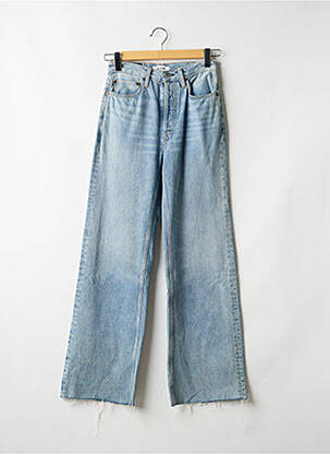 Jean coupe flare taille haute taille haute bleu RE / DONE femme
