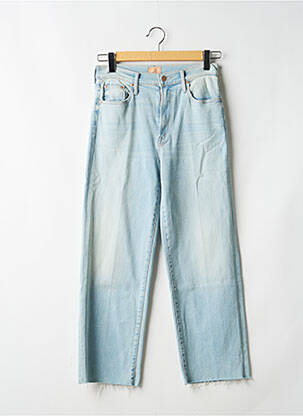 Jeans coupe droite taille haute taille haute bleu MOTHER femme