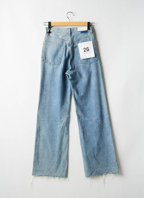 Jean coupe flare taille haute taille haute bleu RE / DONE femme