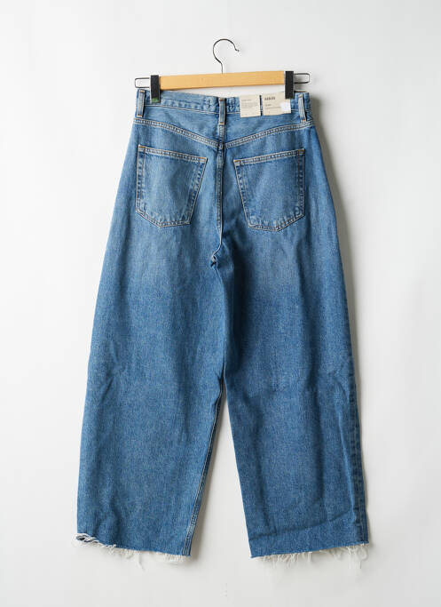 Jeans coupe large stretch taille haute bleu AGOLDE femme