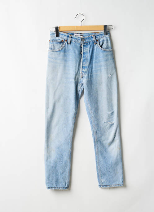 Jeans coupe slim stretch taille haute bleu RE / DONE / LEVIS femme