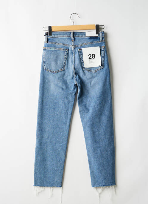 Jeans coupe slim stretch taille haute bleu RE / DONE femme