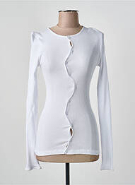 Top stretch manches longues blanc OPÉRA SPORT femme