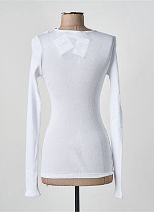 Top stretch manches longues blanc OPÉRA SPORT femme