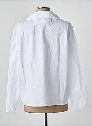 Chemisier coupe droite manches longues blanc OPÉRA SPORT femme