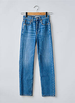 Jeans coupe slim tissage brut taille normale bleu RE / DONE femme