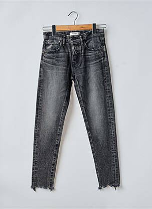 Jeans coupe slim tissage brut taille normale gris MOUSSY femme