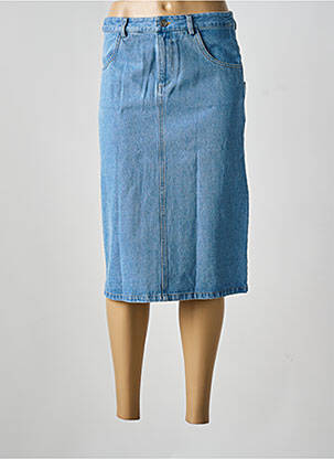 Jupe mi-longue taille normale bleu OPÉRA SPORT femme