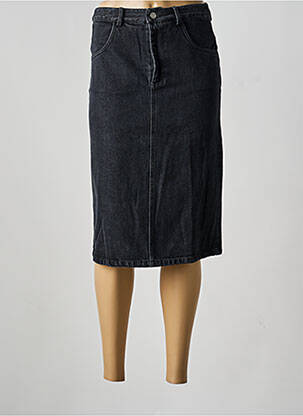 Jupe mi-longue taille normale noir OPÉRA SPORT femme