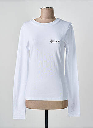 Top tissage jersey manches longues blanc OPÉRA SPORT femme