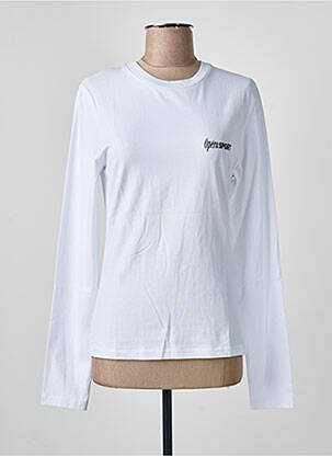 Top tissage jersey manches longues blanc OPÉRA SPORT femme