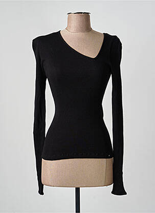 Top stretch manches longues noir OPÉRA SPORT femme