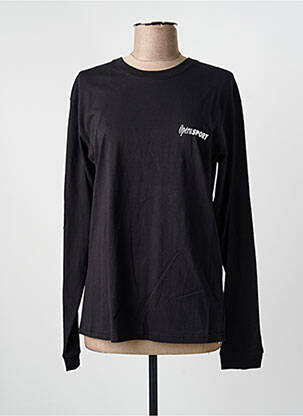 Top tissage jersey manches longues noir OPÉRA SPORT femme