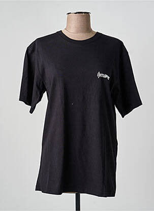 T-shirt coupe droite manches courtes noir OPÉRA SPORT femme