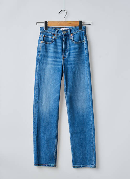 Jeans coupe slim tissage brut taille normale bleu RE / DONE femme