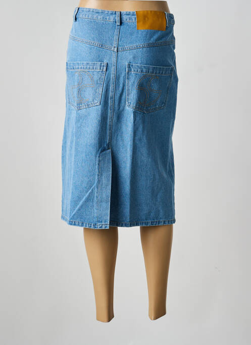 Jupe mi-longue taille normale bleu OPÉRA SPORT femme