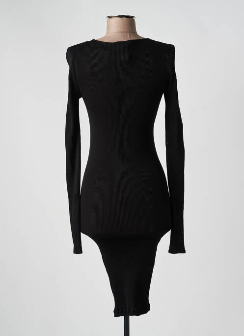 Robe mi-longue manches longues manches longues noir OPÉRA SPORT femme