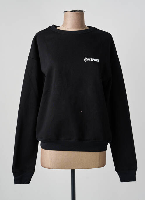 Sweat-shirt stretch manches longues noir OPÉRA SPORT femme