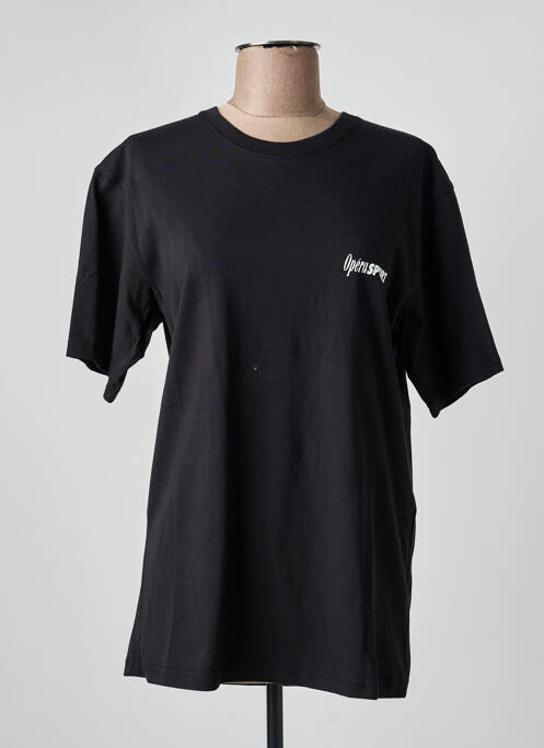 T-shirt coupe droite manches courtes noir OPÉRA SPORT femme