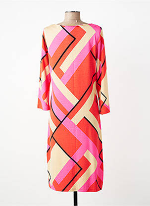 Robe mi-longue manches 3/4 manches 3/4 rouge BETTY BARCLAY femme