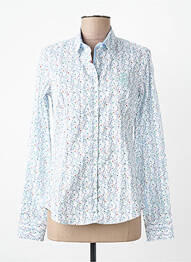 Chemisier imprimé fleurs manches longues bleu BLACK WELLIS femme