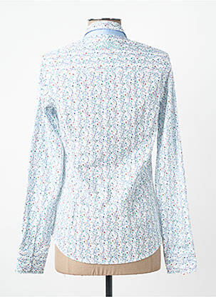 Chemisier imprimé fleurs manches longues bleu BLACK WELLIS femme