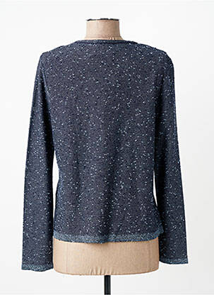 Gilet manches longues stretch bleu I.ODENA femme
