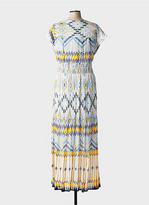 Robe longue manches courtes manches courtes bleu DERHY femme