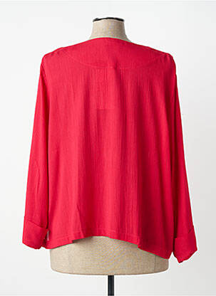 Veste casual coupe droite rouge GRIFFON femme