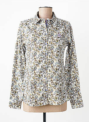 Chemisier imprimé fleurs manches longues vert BLACK WELLIS femme