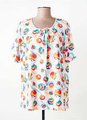 T-shirt coupe droite manches courtes orange GRIFFON femme