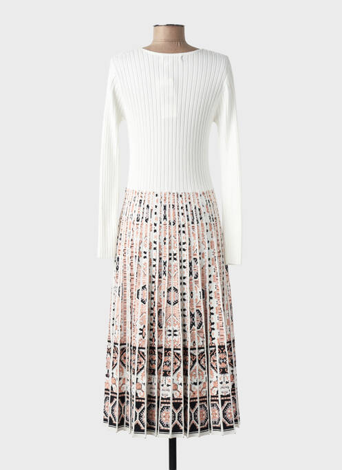 Robe longue manches longues manches longues beige DERHY femme