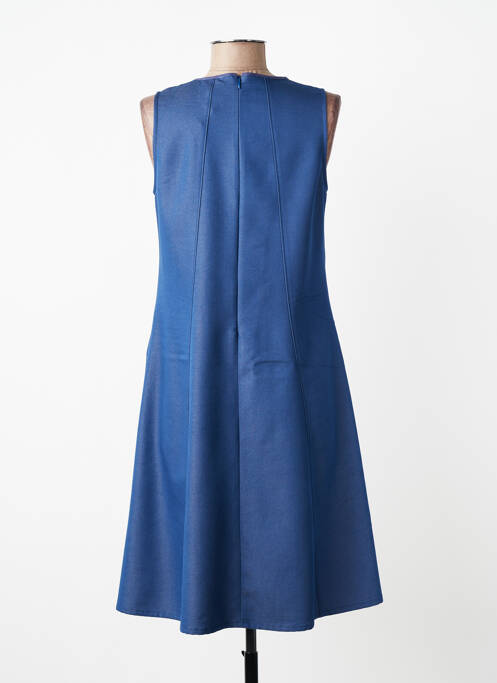 Robe mi-longue sans manche sans manche bleu GUY DUBOUIS femme