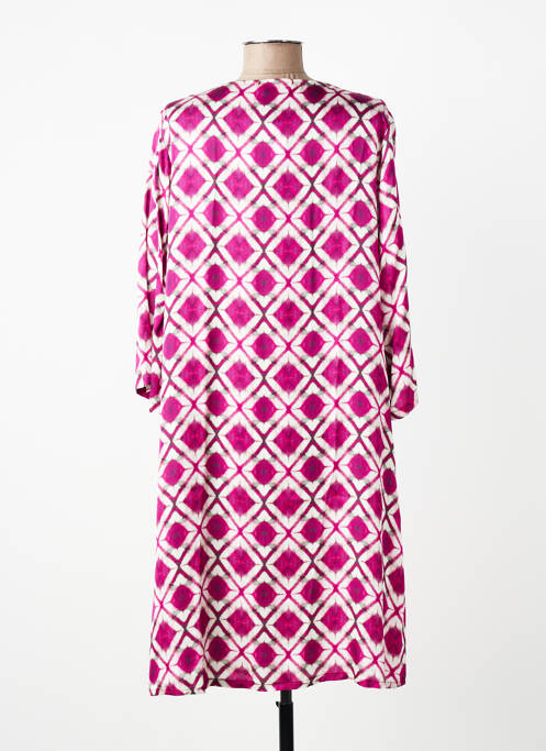 Robe mi-longue manches 3/4 manches 3/4 violet SEE THE MOON femme