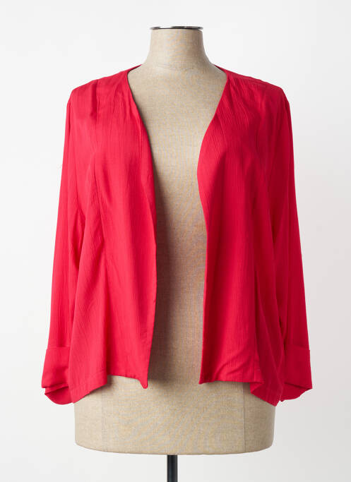 Veste casual coupe droite rouge GRIFFON femme
