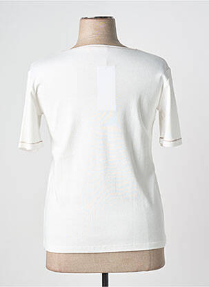 T-shirt imprimé fantaisie manches courtes blanc GRIFFON femme